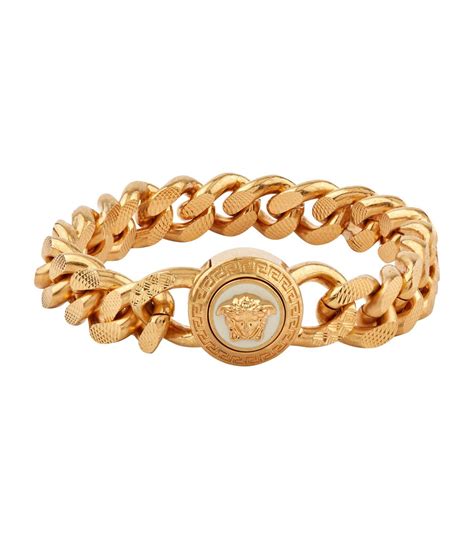 versace gold medusa chain bracelet|Versace Medusa chain bracelet.